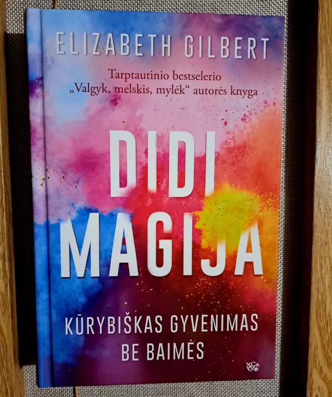 Didi magija: kūrybiškas gyvenimas be baimės - Elizabeth Gilbert, knyga 2