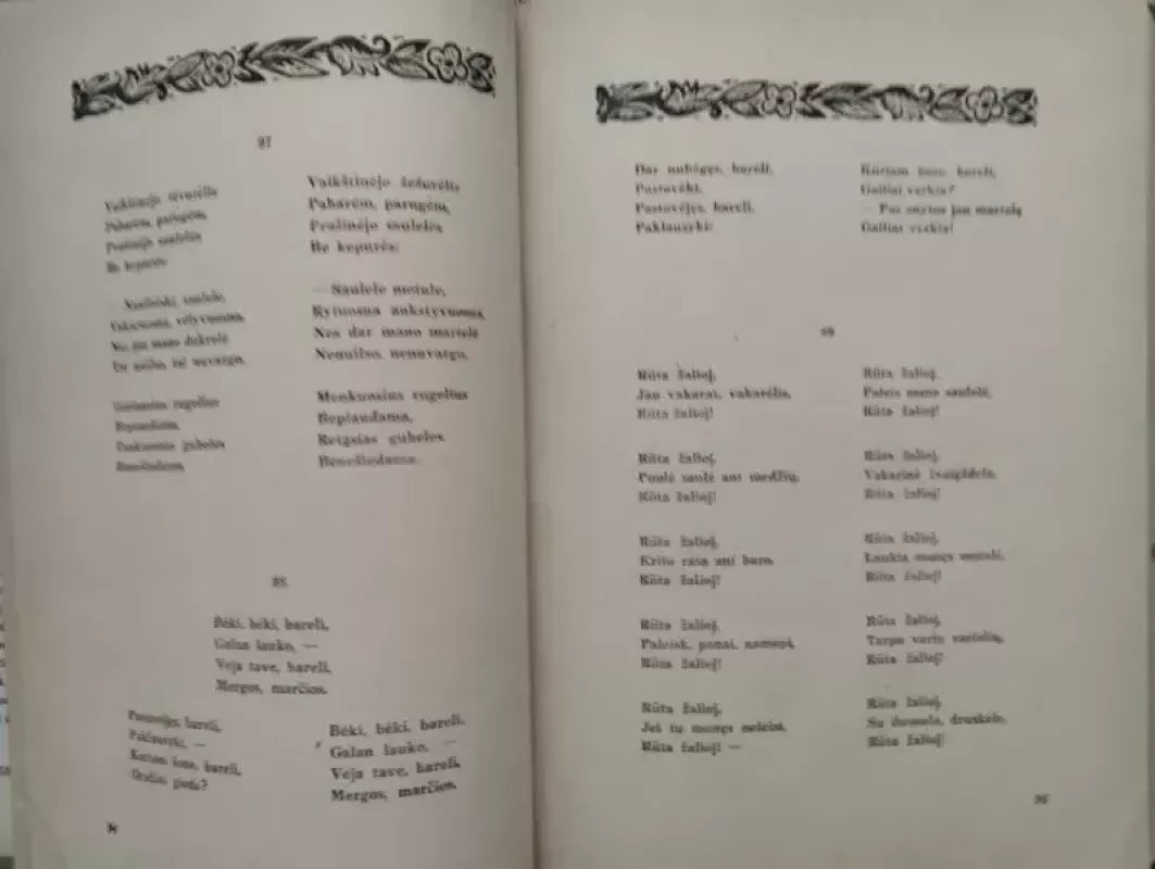 Lietuvių liaudies dainų rinktinė - Balys Sruoga, knyga 3