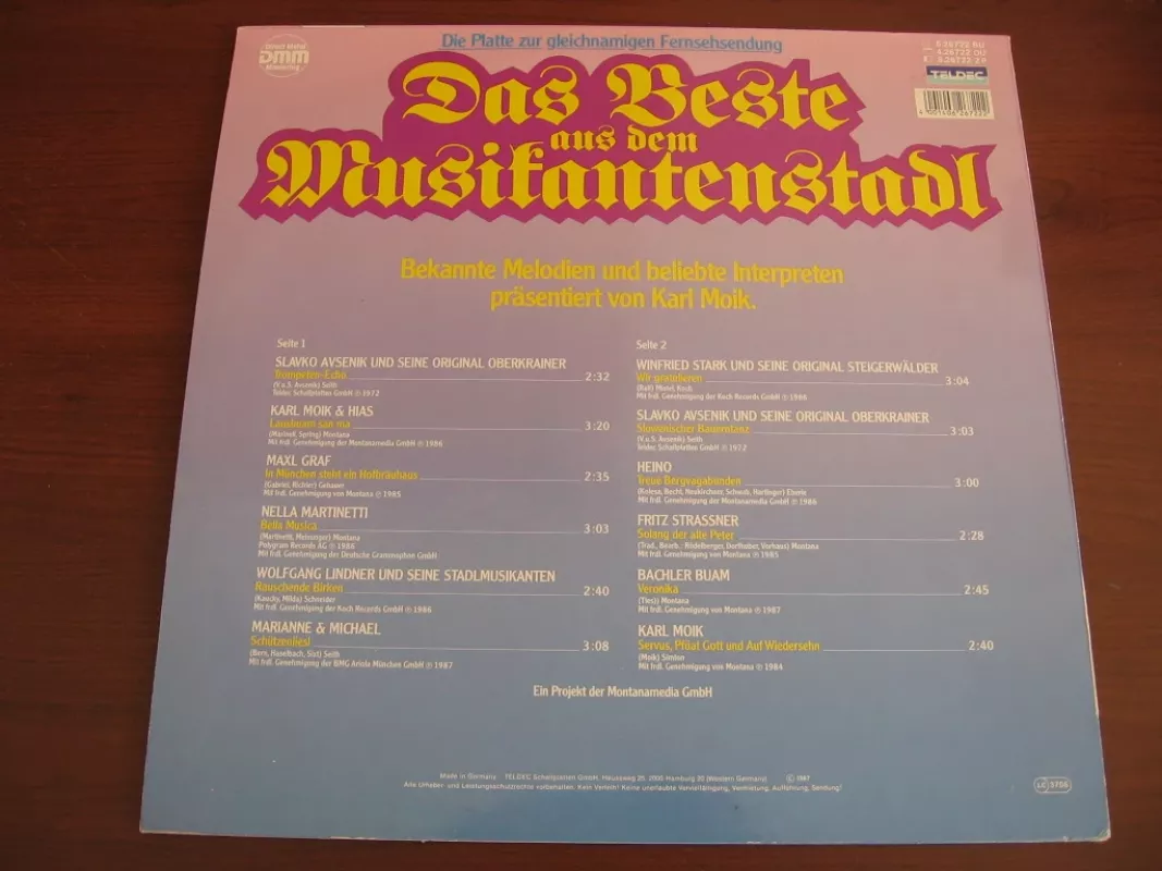 Various - Das Beste Aus Dem Musikantenstadl - Various ., plokštelė 3