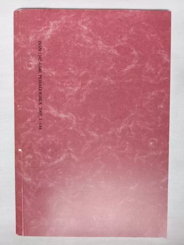 Pedagogika 2005 Nr.77 - Autorių Kolektyvas, knyga 4