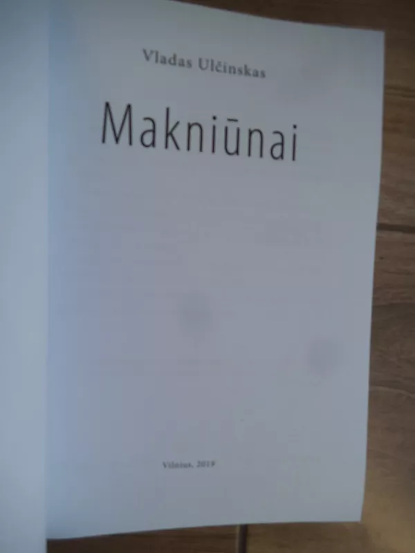 Makniūnai - Vladas Ulčinskas, knyga 3