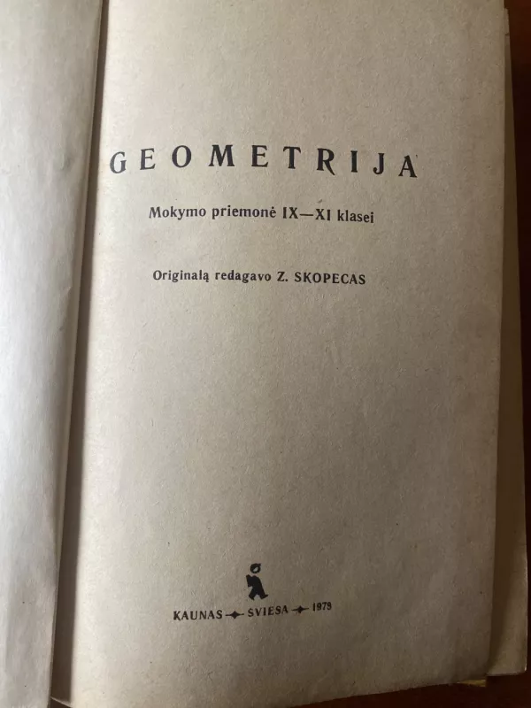 Geometrija 9-11 - V. Klopskis, Z.  Skopecas, M.  Jagodovskis, knyga 3