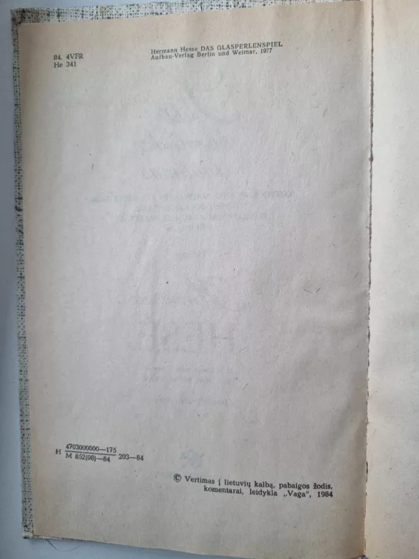 Stiklo karoliukų žaidimas - Hermann Hesse, knyga 3