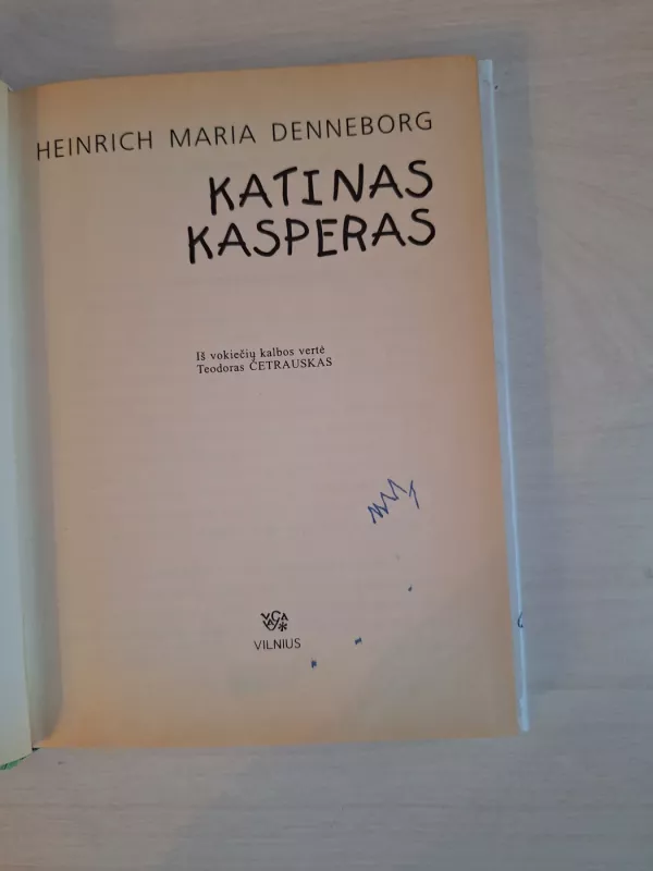 Katinas Kasperas - H.M. Deneborgas, knyga 4
