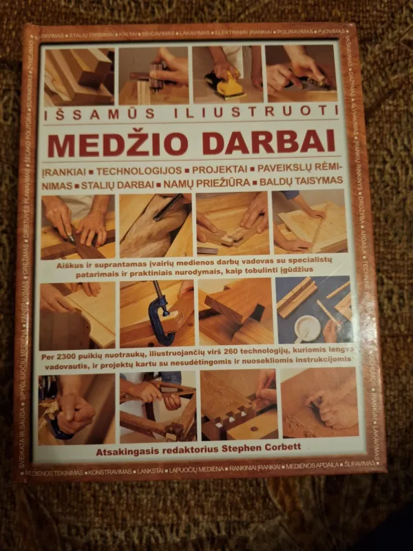 Išsamūs iliustruoti medžio darbai - Stephen Corbett, knyga 2
