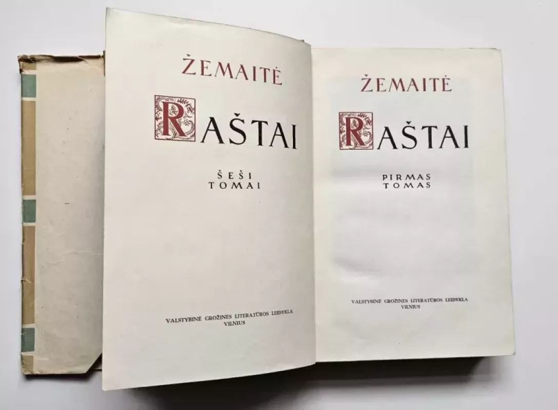 Žemaitė Raštai, 1956 m., 3 tomai - Žemaitė, knyga 5