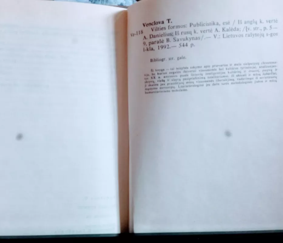 Vilties formos: eseistika ir publicistika - Tomas Venclova, knyga 3