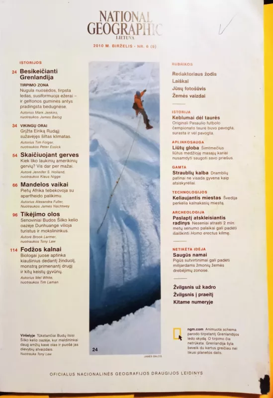 National Geographic, 2010 m., Nr. 6 - National Geographic , knyga 3