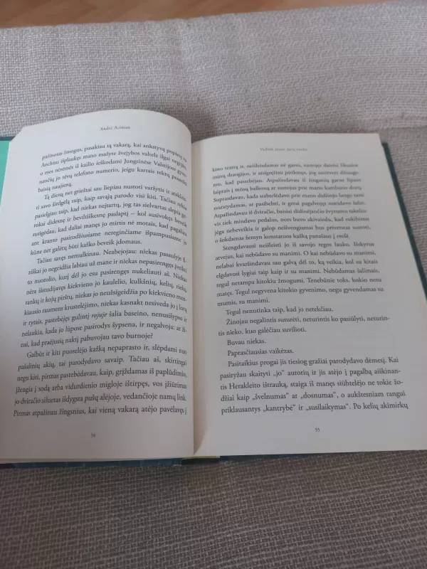 Vadink mane savo vardu - André Aciman, knyga 3