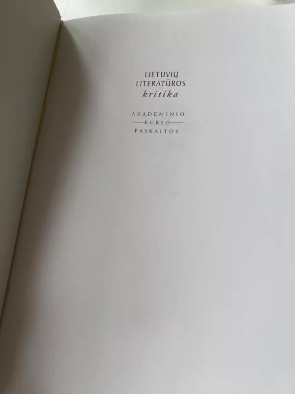 Lietuvių literatūros kritika - Viktorija Daujotytė, knyga 3