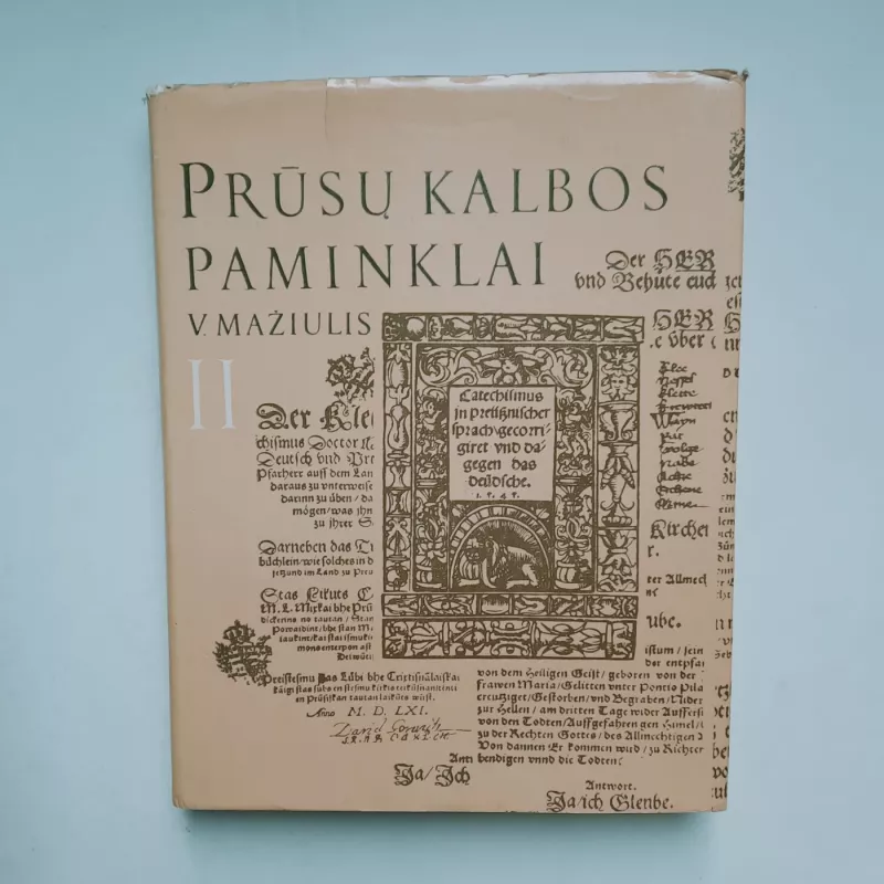 Prūsų kalbos paminklai T. I-II - Vytautas Mažiulis, knyga 2