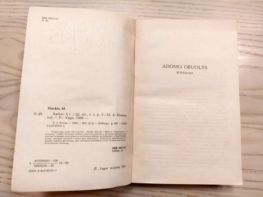 Raštai (3 tomas) - Mykolas Sluckis, knyga 4