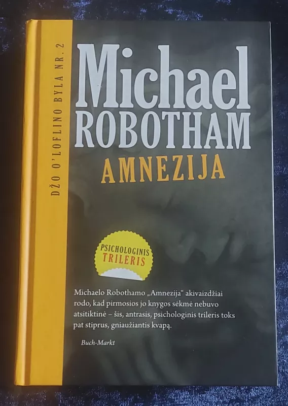 Amnezija - Michael Robotham, knyga 2