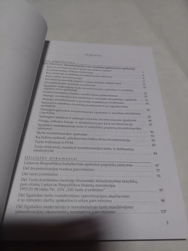 Apskaitos, audito ir mokesčių aktualijos. Inventorizacija ir jos rezultatų registravimas apskaitoje. Naujas Civilinis kodeksas - Dalia Mačernienė, knyga 3
