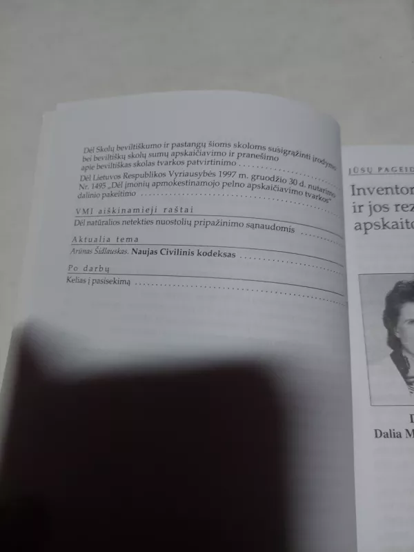 Apskaitos, audito ir mokesčių aktualijos. Inventorizacija ir jos rezultatų registravimas apskaitoje. Naujas Civilinis kodeksas - Dalia Mačernienė, knyga 4