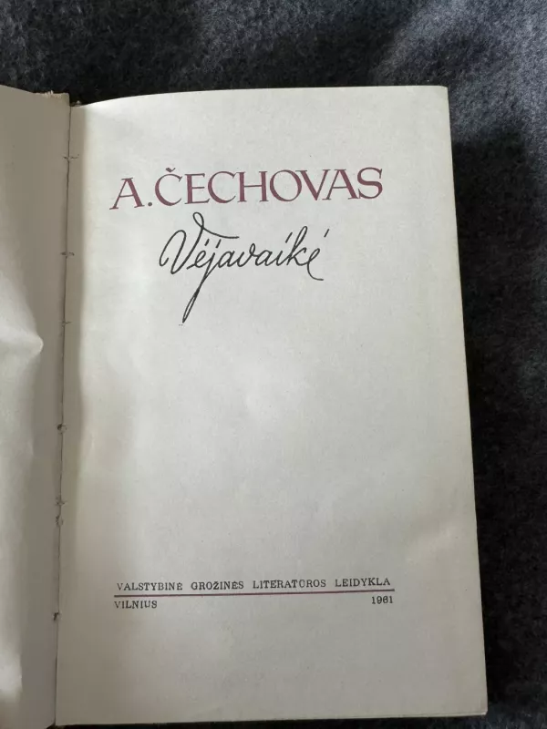 Vėjavaikė - A.P. Čechovas, knyga 3