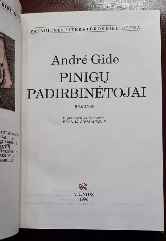 Pinigų padirbinėtojai - Andre Gide, knyga 2