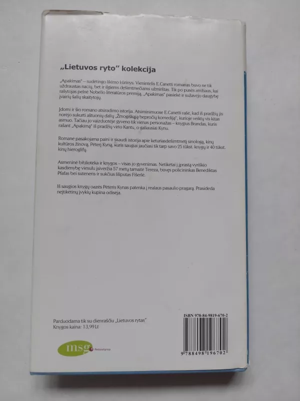 Apakimas - Elias Canetti, knyga 6