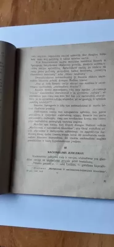 Apie J. V. Stalino kūrinį ,,Marksizmas ir nacionalinis klausimas‘‘ - Bogdasarovas A., knyga 5