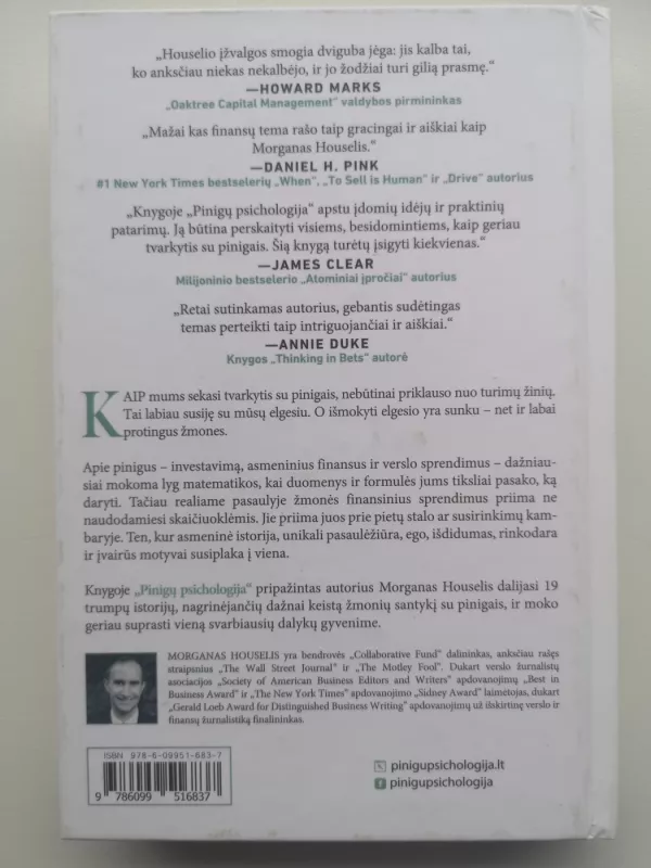 Pinigų psichologija: amžinos pamokos apie turtą, godumą ir laimę - Morgan Housel, knyga 3