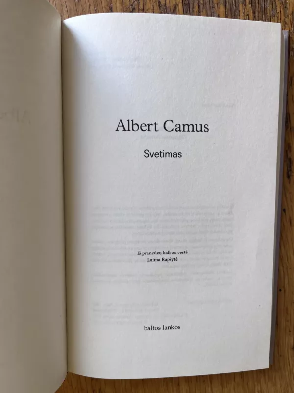 Svetimas - Albert Camus, knyga 4