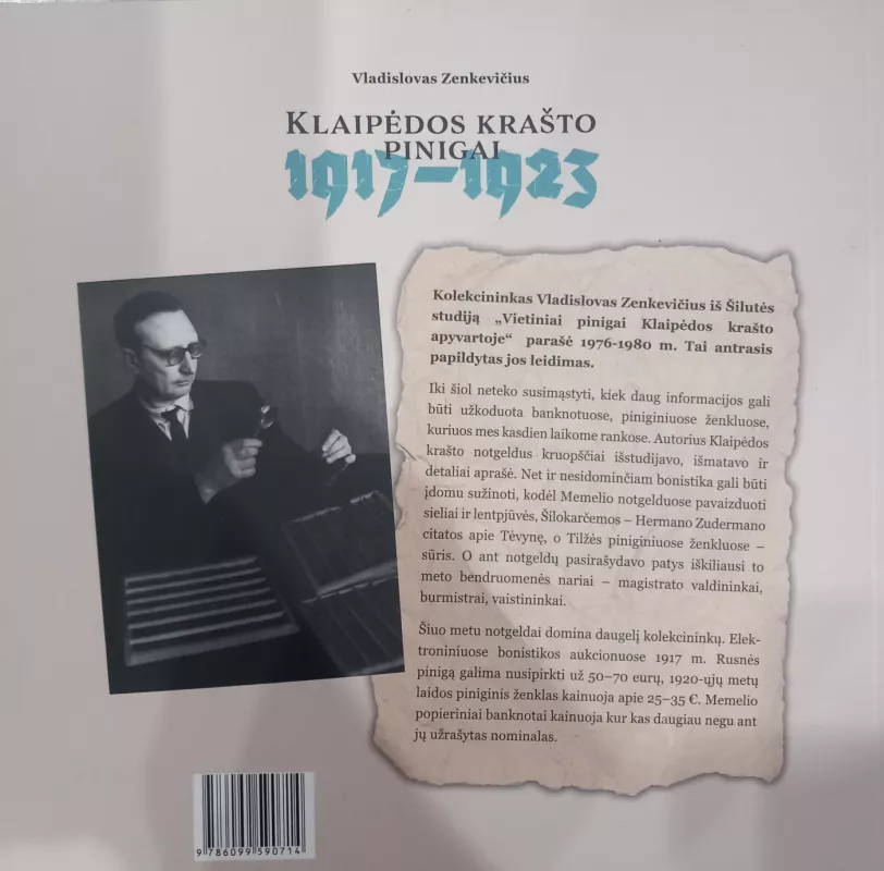 Klaipėdos krašto pinigai 1917-1923 - Vladislovas Zenkevičius, knyga 4