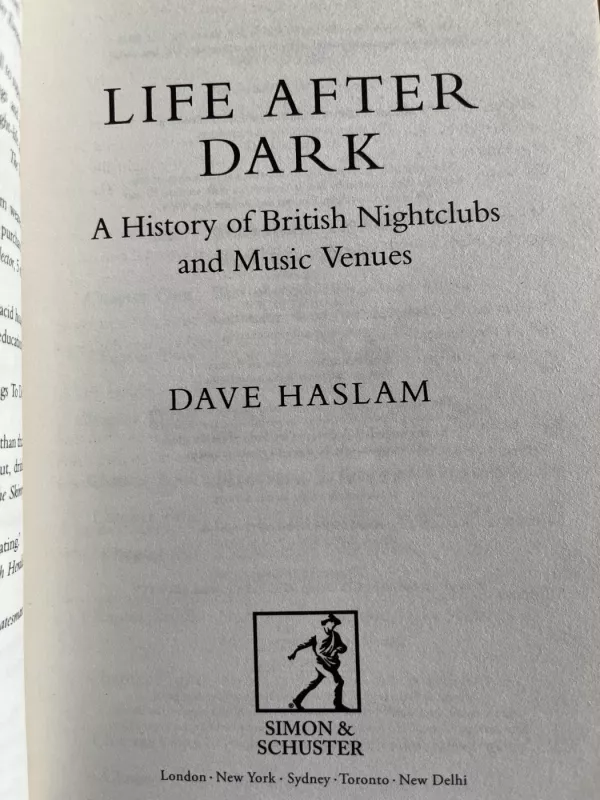 Life after dark - Dave Haslam, knyga 3