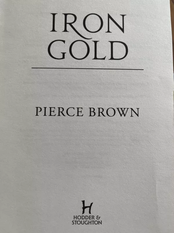 Iron Gold - Pierce Brown, knyga 6