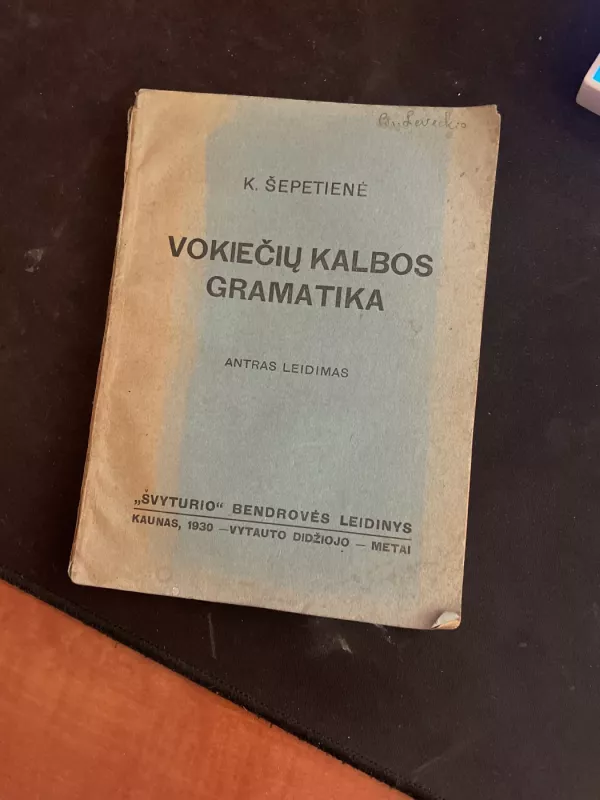Vokiečių kalbos gramatika - K. Šepetienė, knyga 2
