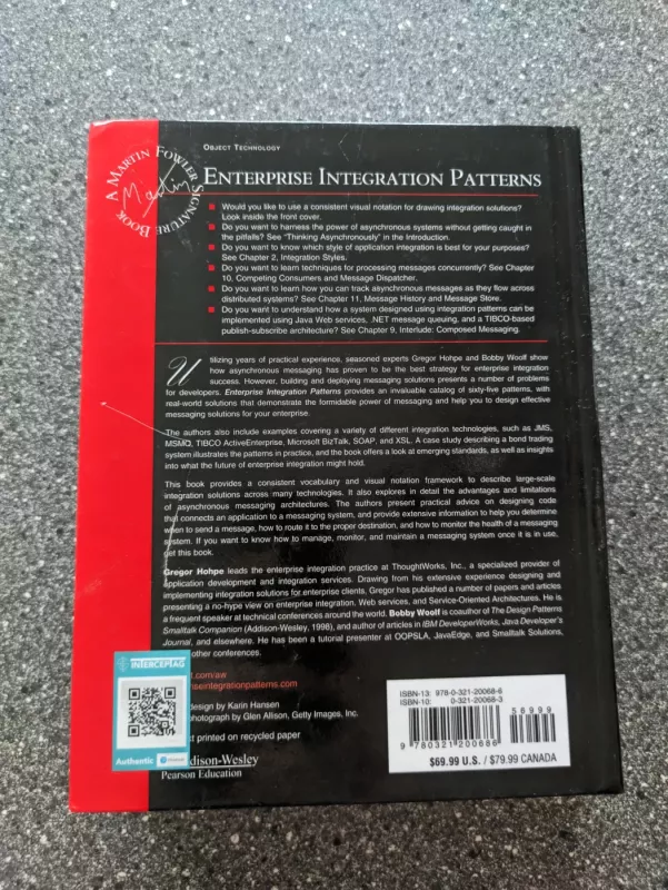 Enterprise Design Patterns - Gregor Hohpe, Bobby Woolf, knyga 3