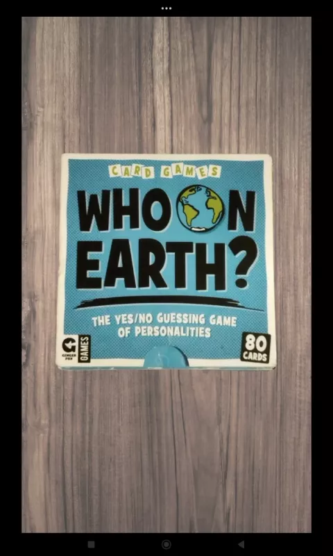 Stalo kortų žaidimas "Who on earth?" - , stalo žaidimas 2