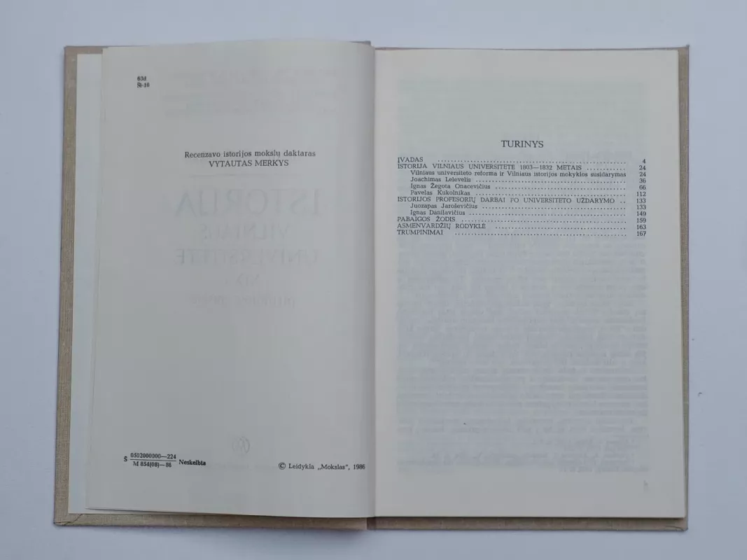 Istorija Vilniaus universitete XIX a. pirmojoje pusėje - Algirdas Šidlauskas, knyga 6