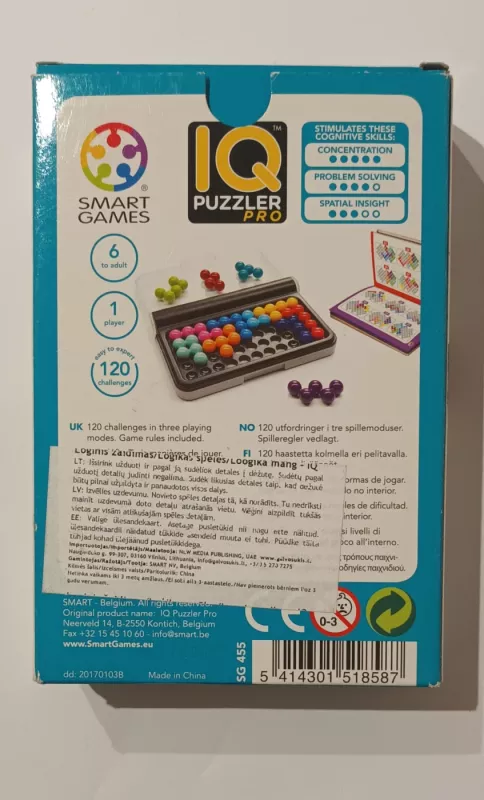 Smart Games IQ Puzzler PRO - , stalo žaidimas 6