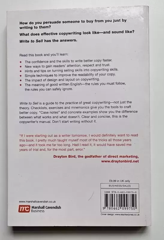 Write to Sell: The Ultimate Guide to Great Copywriting - Andy Maslen, knyga 3