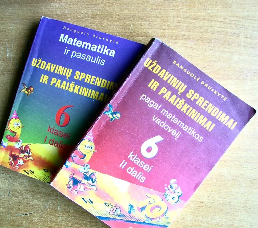 Matematika ir pasaulis. 6kl. Uždavinių sprendimai ir paaiškinimai - Banguolė Druskytė, knyga 2
