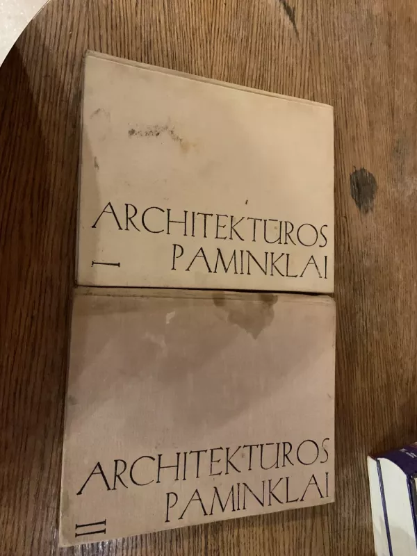 Architektūros Paminklai 1 ir 2 tomai - Autorių Kolektyvas, knyga 2
