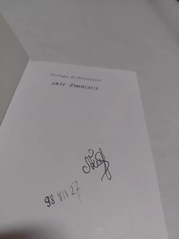 Arti žmogaus - Neringa Krikštolaitytė, knyga 2