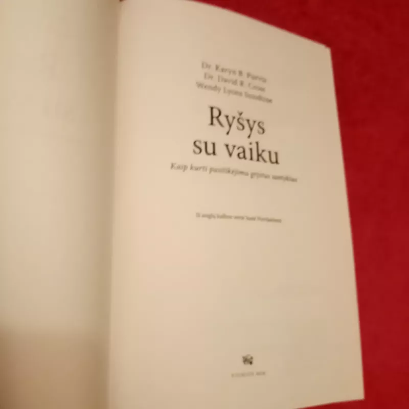 Ryšys su vaiku - Karyn Purvis, knyga 3