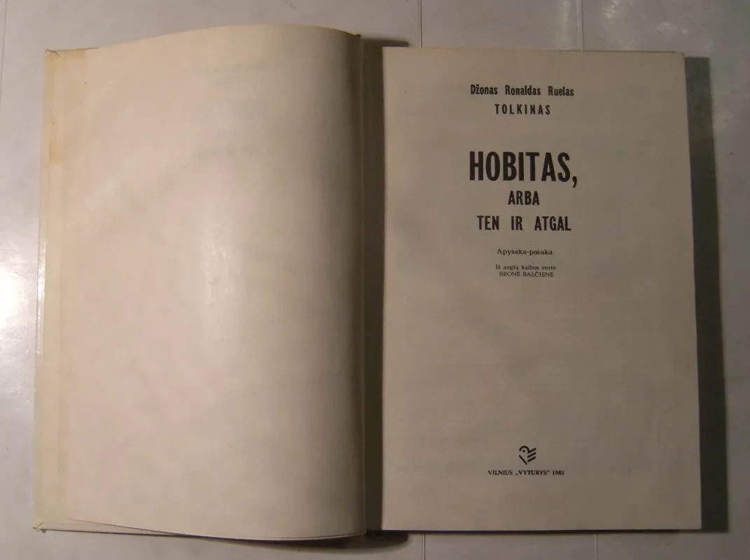 Hobitas, arba Ten ir atgal - Džonas Ronaldas Ruelas Tolkinas, knyga 5