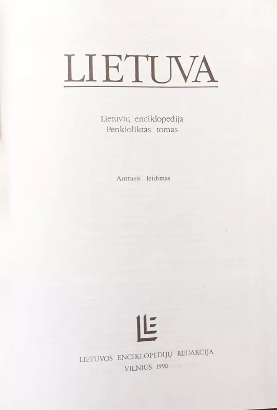 Lietuva. Lietuvių enciklopedija. Penkioliktas tomas - Autorių Kolektyvas, knyga 4