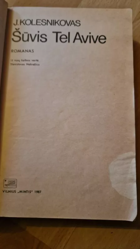 ŠŪVIS TEL AVIVE - J. Kolesnikovas, knyga 4