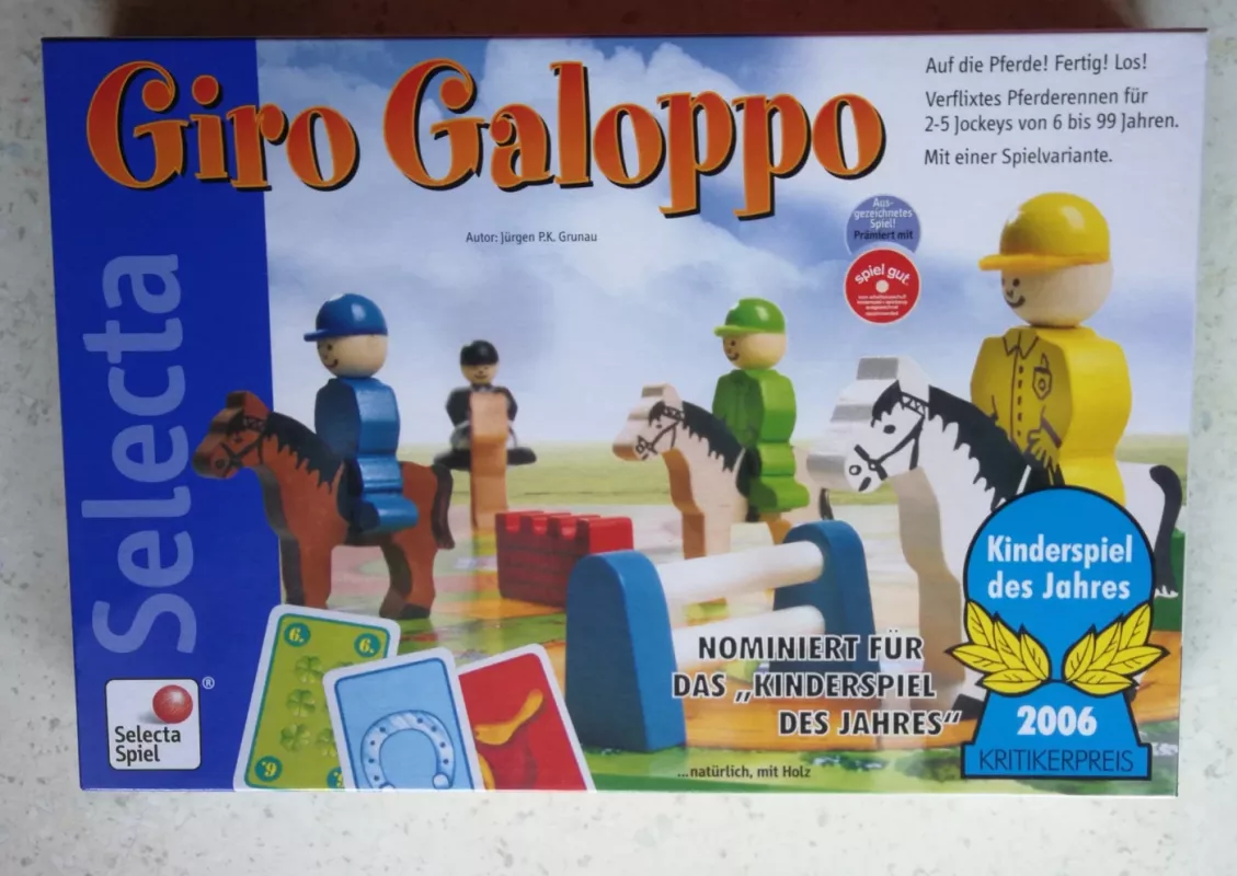Stalo žaidimas Selecta "Giro Galoppo" nuo 6 m. / Brettspiel / Board game Selecta Giro Galoppo - , stalo žaidimas 2