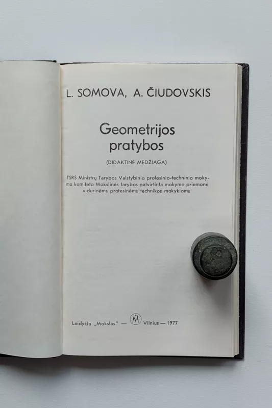 Geometrijos pratybos. Mokymo priemonė vidurinėms profesinėms technikos mokykloms - Lidija Somova ir kiti, knyga 5