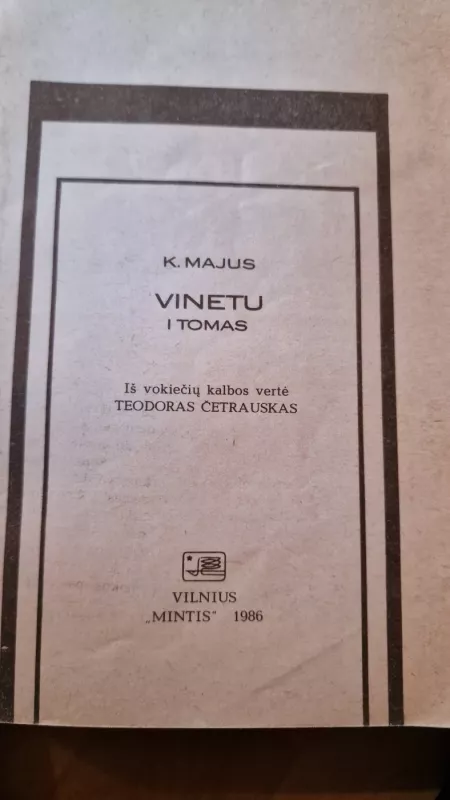Vinetu (I tomas) - K. Majus, knyga 3