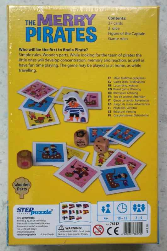 Stalo žaidimas "Linksmieji piratai" / Board game The Merry Pirates - , stalo žaidimas 3