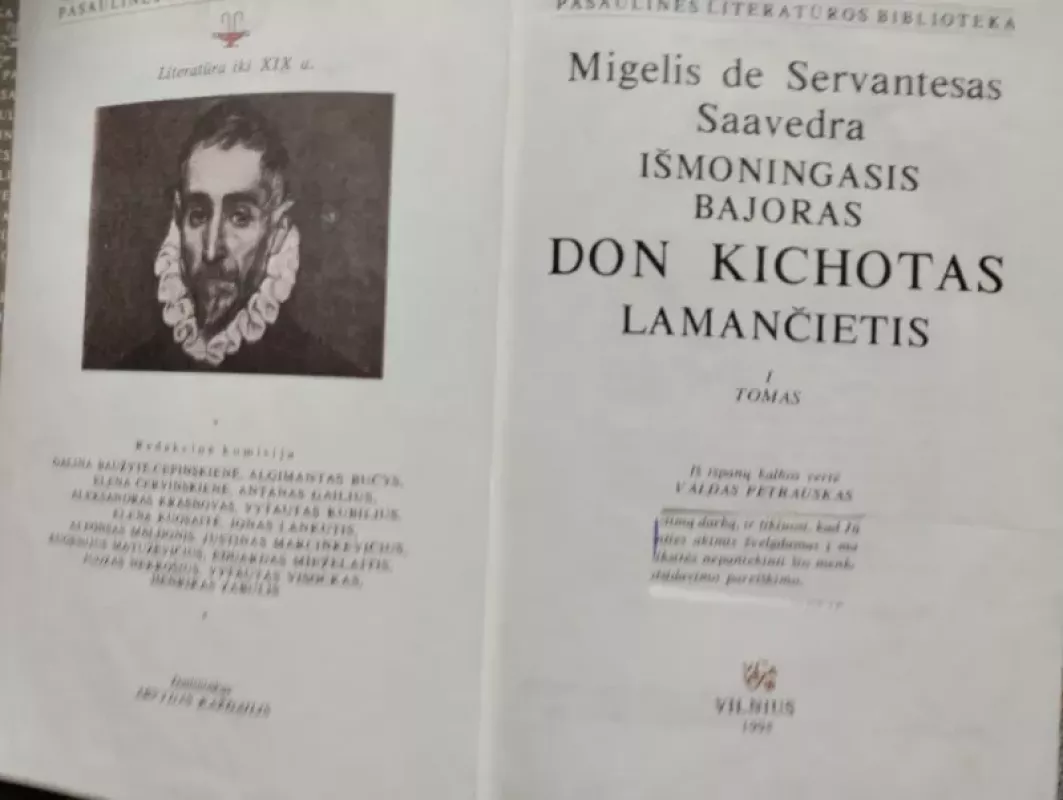 Išmoningasis bajoras Don Kichotas Lamančietis (I tomas) - Migelis Servantesas, knyga 3