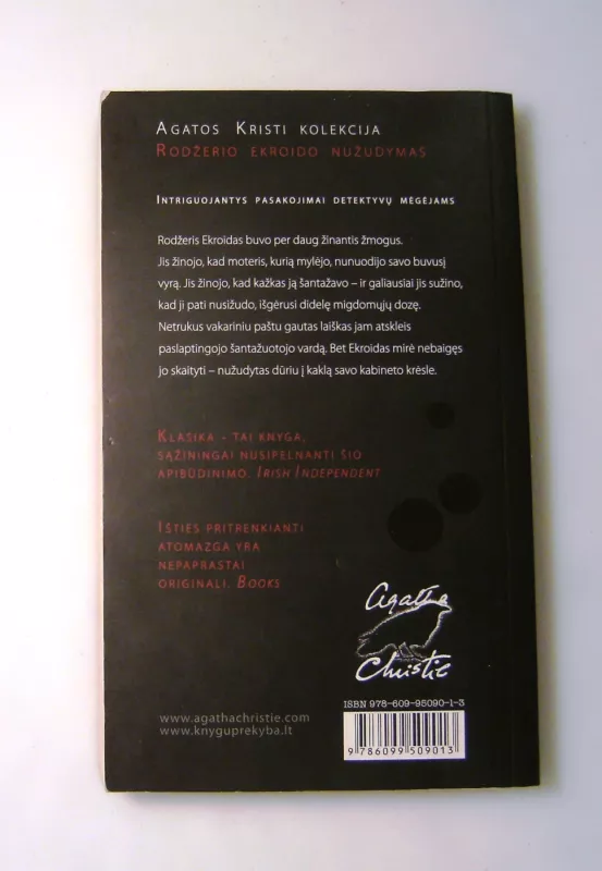 Rodžerio Ekroido nužudymas - Agatha Christie, knyga 6