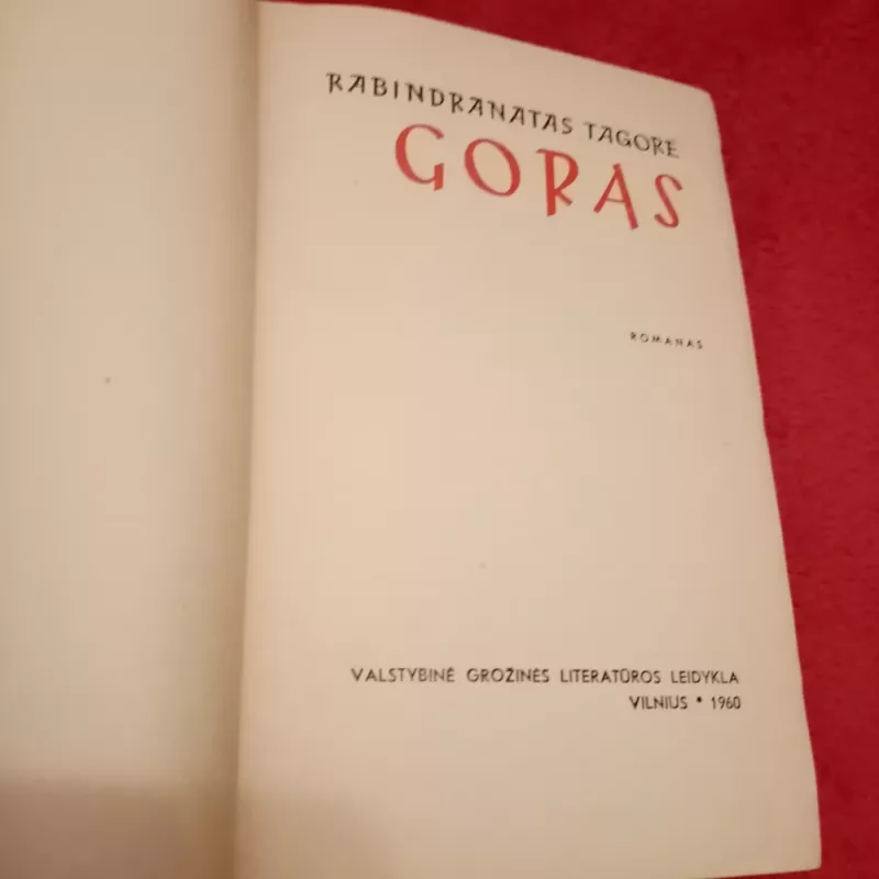 Goras - Rabindranatas Tagorė, knyga 3