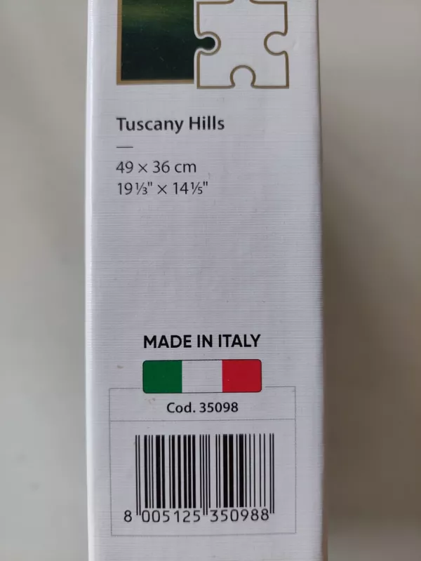 Clementoni 500 dėlionė Tuscany Hills - , stalo žaidimas 3