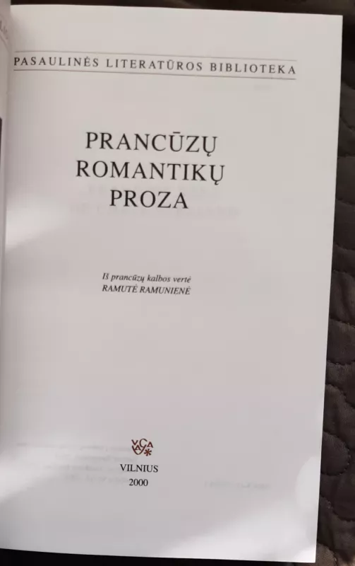 Prancūzų romantikų proza - Autorių Kolektyvas, knyga 2